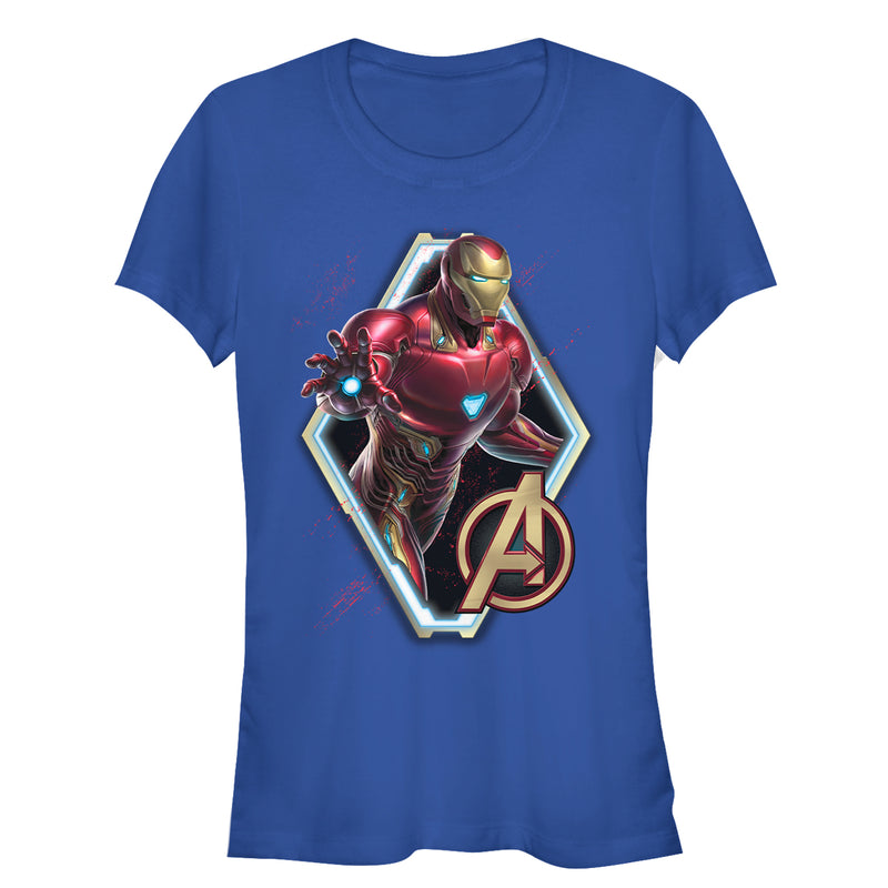 Junior's Marvel Avengers: Endgame Iron Man Frame T-Shirt