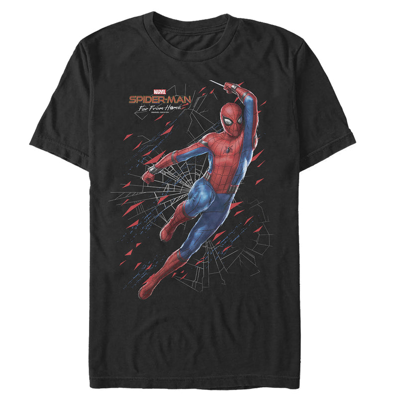 Men's Marvel Spider-Man: Far From Home Web Shatter T-Shirt