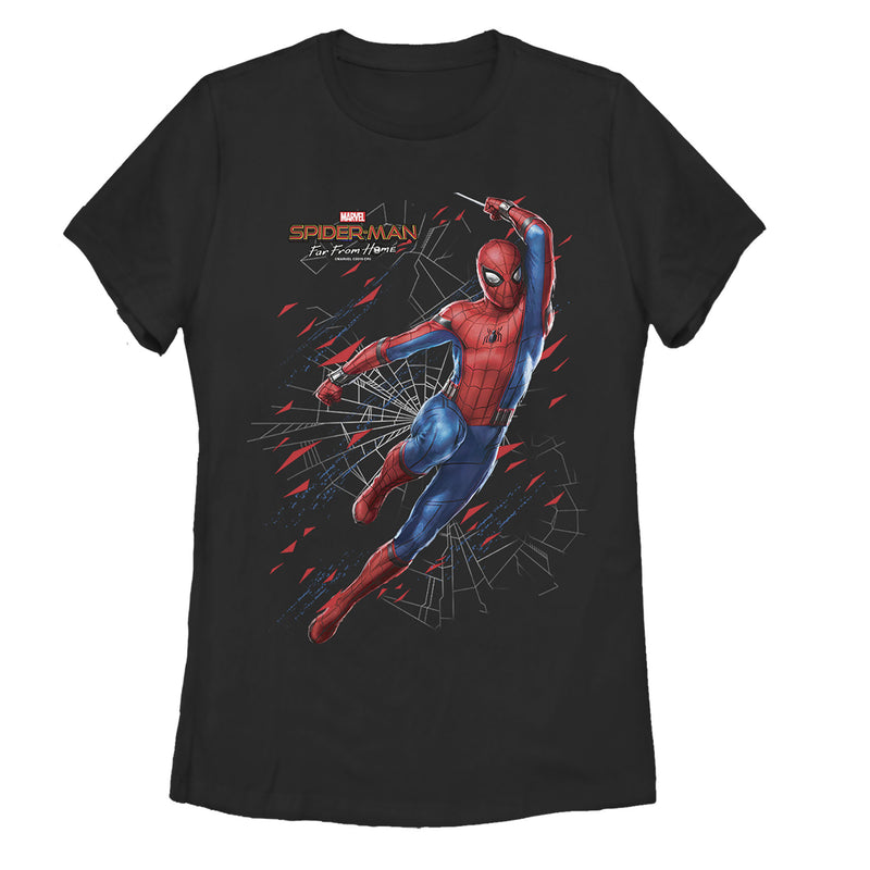 Women's Marvel Spider-Man: Far From Home Web Shatter T-Shirt