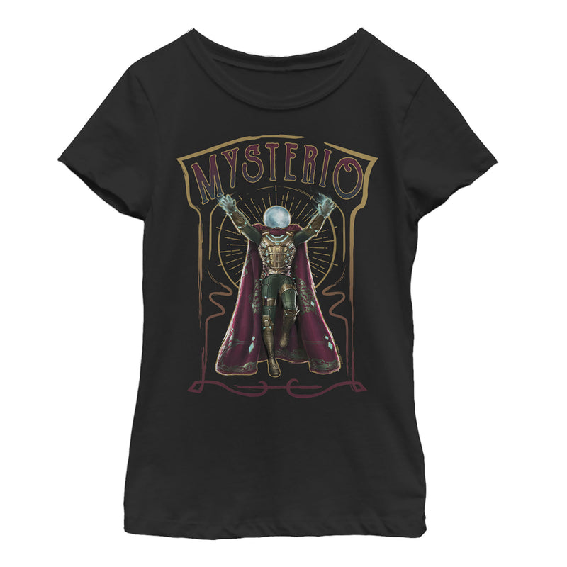 Girl's Marvel Spider-Man: Far From Home Mysterio Card T-Shirt