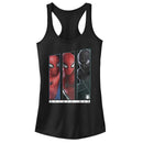 Junior's Marvel Spider-Man: Far From Home Suit Panel Racerback Tank Top