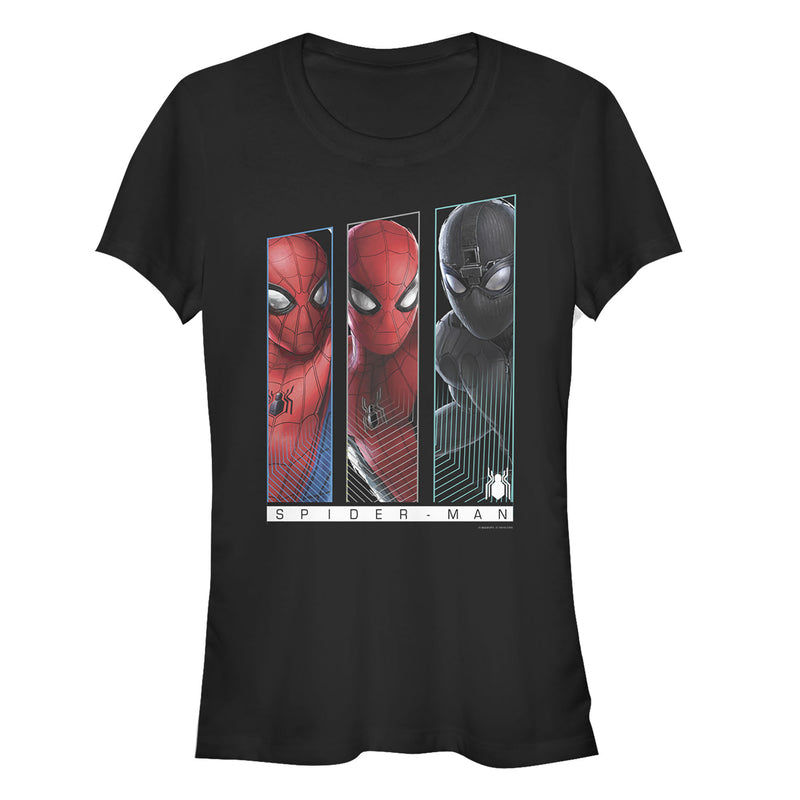 Junior's Marvel Spider-Man: Far From Home Suit Panel T-Shirt