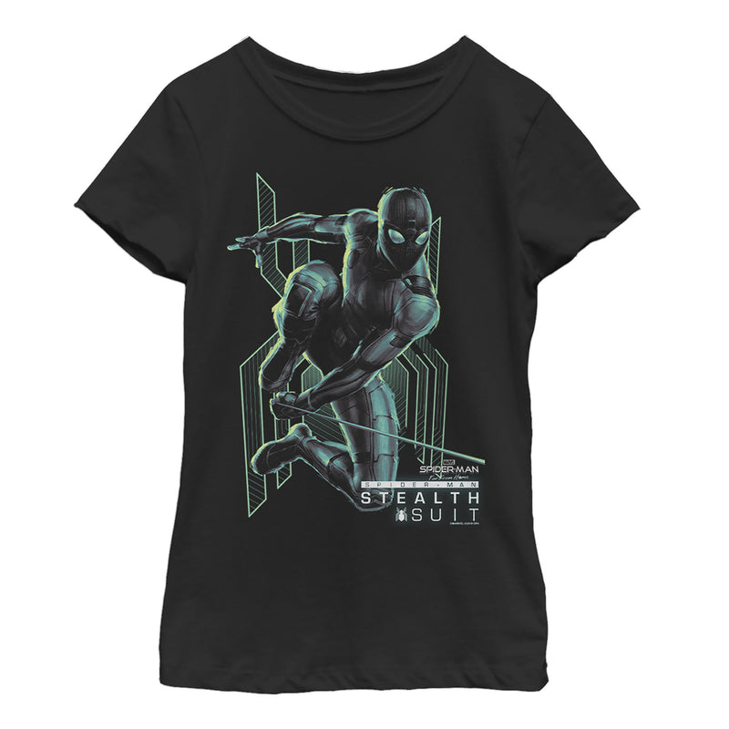 Girl's Marvel Spider-Man: Far From Home Stealth Hero T-Shirt