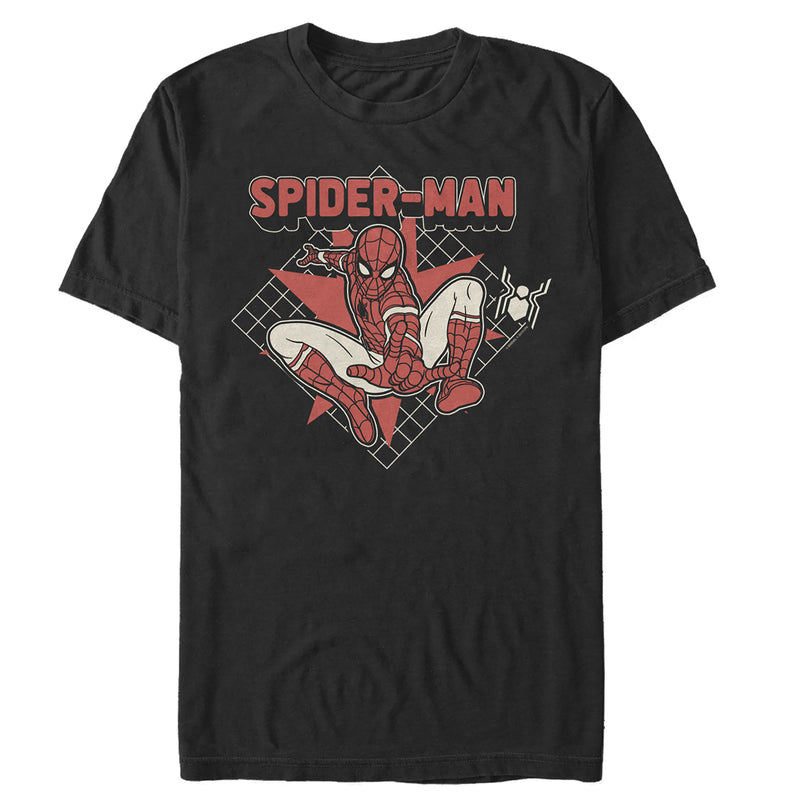 Men's Marvel Spider-Man: Far From Home Cartoon Grid T-Shirt