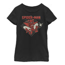 Girl's Marvel Spider-Man: Far From Home Cartoon Grid T-Shirt