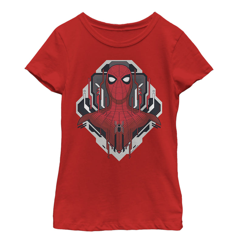 Girl's Marvel Spider-Man: Far From Home Tech Emblem T-Shirt