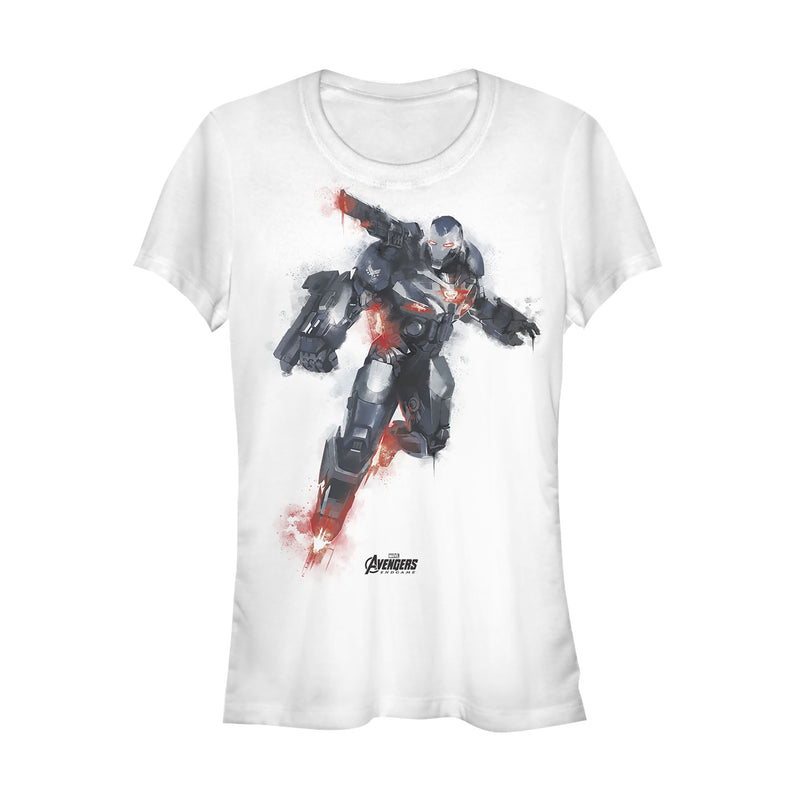 Junior's Marvel Avengers: Endgame War Machine Spray Paint T-Shirt