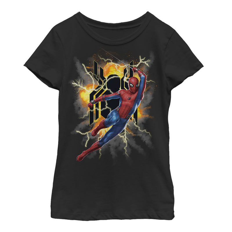Girl's Marvel Spider-Man: Far From Home Lightning Strike T-Shirt