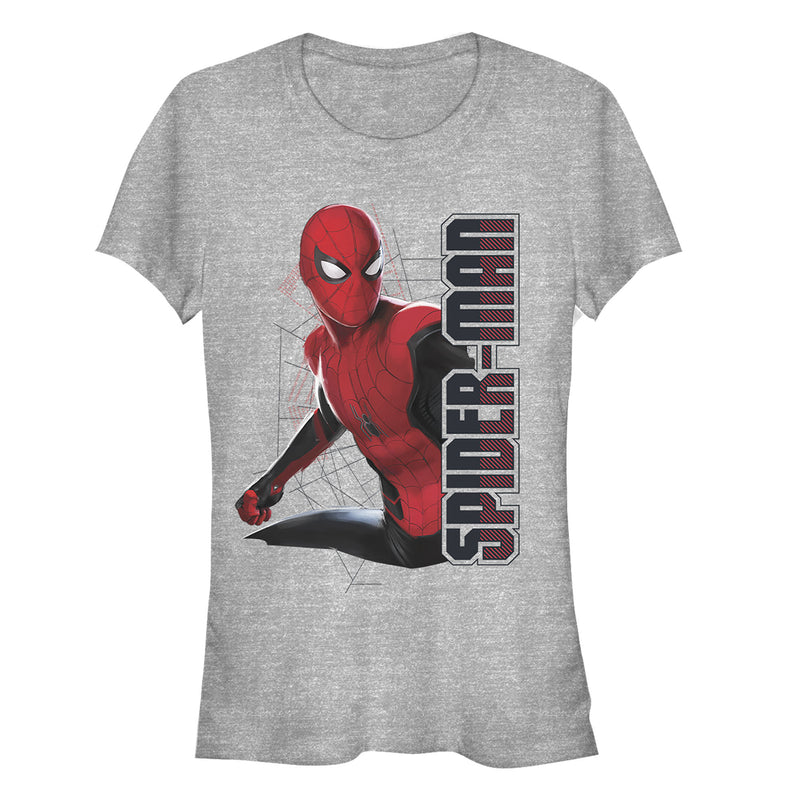 Junior's Marvel Spider-Man: Far From Home Web Coordinates T-Shirt