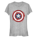 Junior's Marvel Avengers: Endgame Cap Smudged Shield T-Shirt