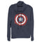 Junior's Marvel Avengers: Endgame Cap Smudged Shield Cowl Neck Sweatshirt