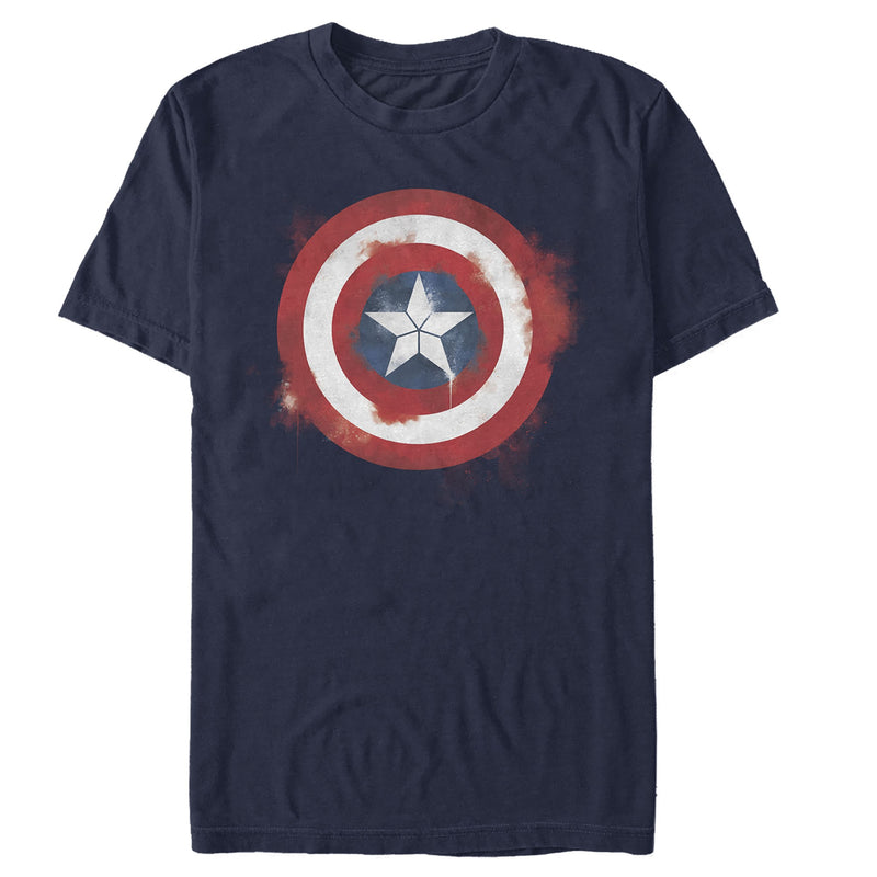 Men's Marvel Avengers: Endgame Cap Smudged Shield T-Shirt