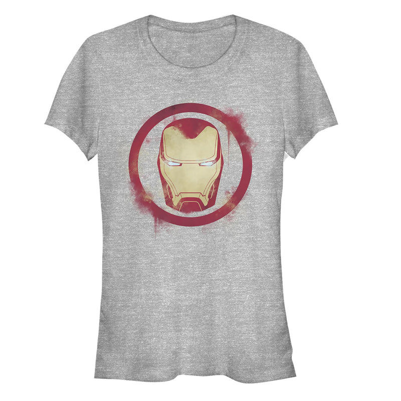Junior's Marvel Avengers: Endgame Smudged Iron Man T-Shirt