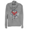 Junior's Marvel Avengers: Endgame Smudged War Machine Cowl Neck Sweatshirt