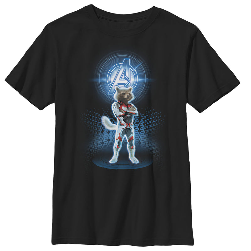 Boy's Marvel Avengers: Endgame Rocket Quantum Ready T-Shirt