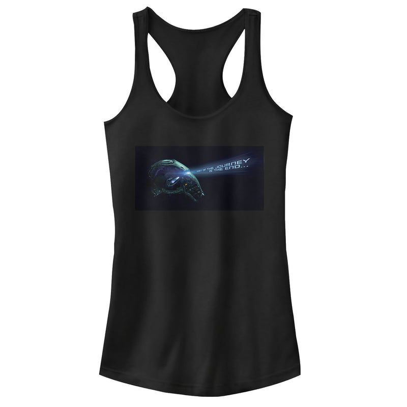 Junior's Marvel Avengers: Endgame Iron Man's Final Message Racerback Tank Top