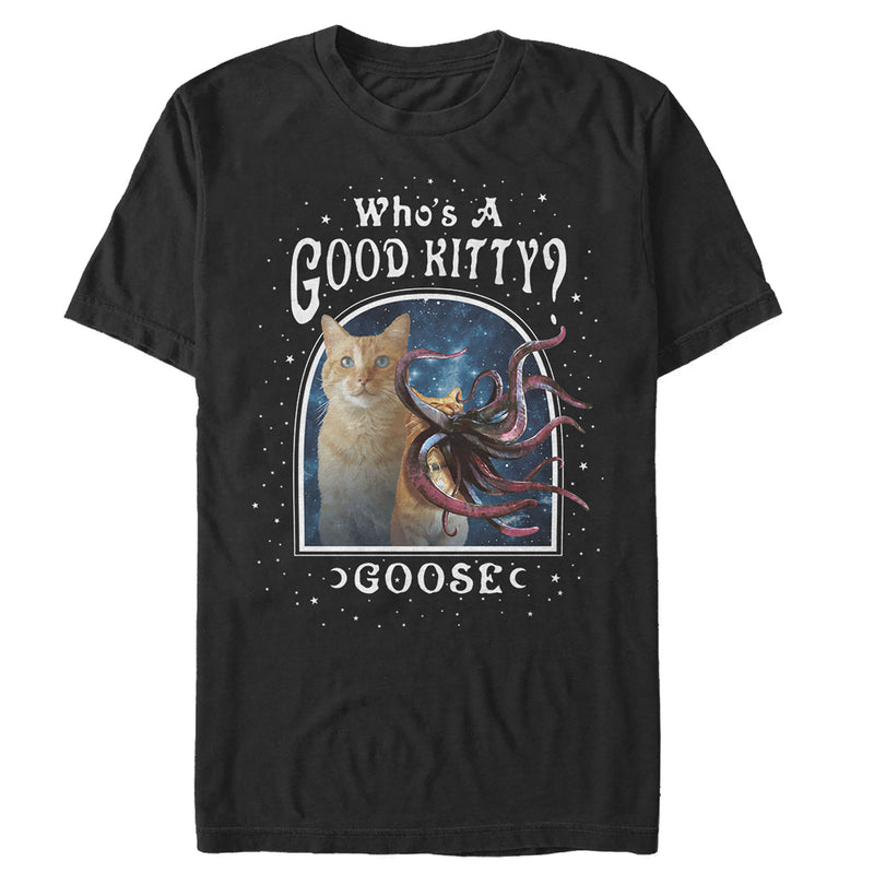 Men's Marvel Captain Marvel Good Goose Cat T-Shirt