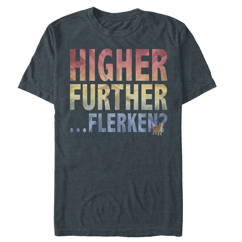 Men's Marvel Captain Marvel Higher Further Flerken T-Shirt