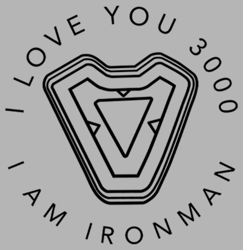 Men's Marvel I Am Iron Man Love 3000 Pull Over Hoodie