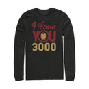 Men's Marvel Iron Man Love 3000 Long Sleeve Shirt