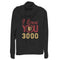 Junior's Marvel Iron Man Love 3000 Cowl Neck Sweatshirt