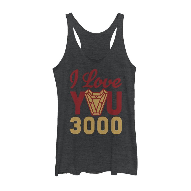 Women's Marvel Iron Man Arc Heart 3000 Racerback Tank Top