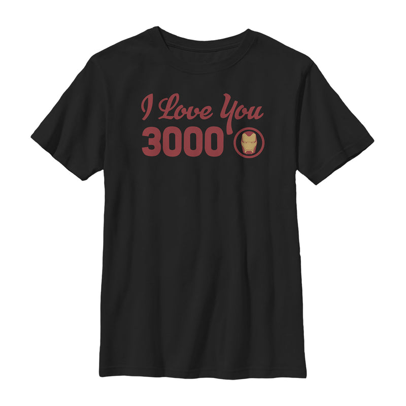 Boy's Marvel Iron Man Love 3000 Forever T-Shirt