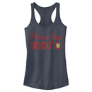 Junior's Marvel Iron Man Love 3000 Forever Racerback Tank Top