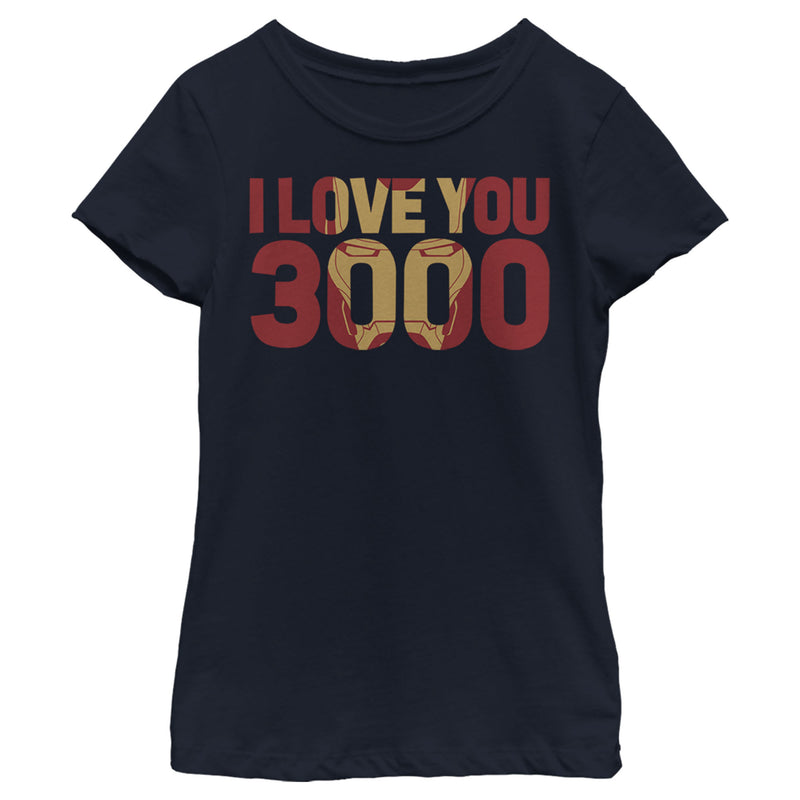 Girl's Marvel Iron Man Forever Love 3000 T-Shirt