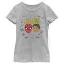 Girl's Marvel Spider-Man: Far From Home Best Buds Word Scatter T-Shirt