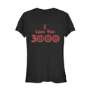 Junior's Marvel Love You 3000 Iron Man Icons T-Shirt