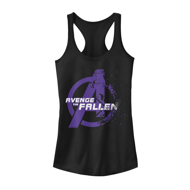 Junior's Marvel Avengers: Endgame Avenge Fallen Dust Racerback Tank Top