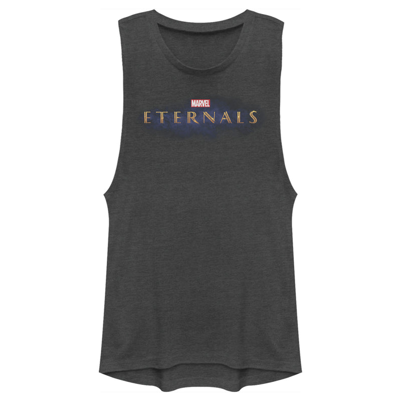 Junior's Marvel Eternals Movie Logo Festival Muscle Tee