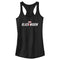 Junior's Marvel Black Widow Movie Logo Racerback Tank Top