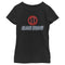 Girl's Marvel Black Widow Neon Hourglass T-Shirt