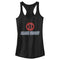 Junior's Marvel Black Widow Neon Hourglass Racerback Tank Top