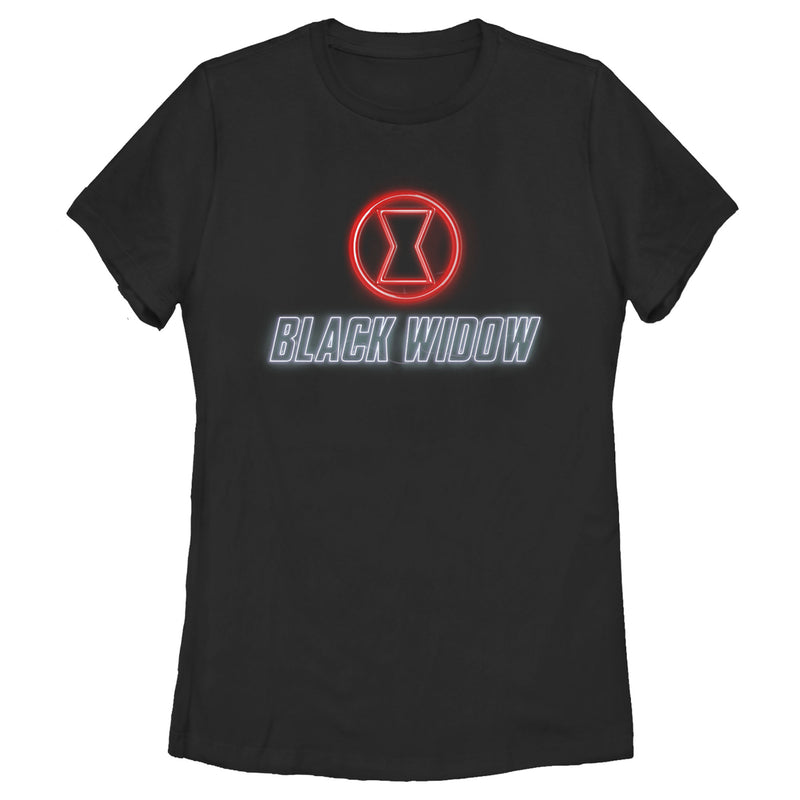 Women's Marvel Black Widow Neon Hourglass T-Shirt