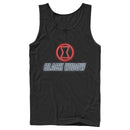 Men's Marvel Black Widow Neon Hourglass Tank Top