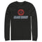 Men's Marvel Black Widow Neon Hourglass Long Sleeve Shirt