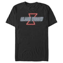 Men's Marvel Black Widow Neon Light Logo T-Shirt