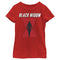 Girl's Marvel Black Widow Hourglass Silhouette T-Shirt