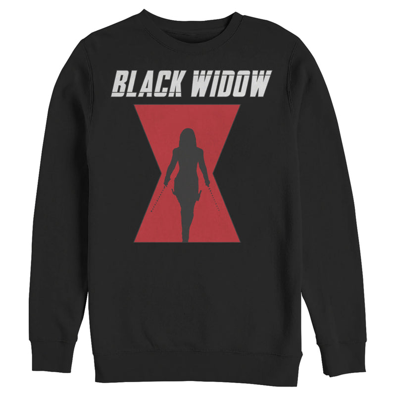 Men's Marvel Black Widow Hourglass Silhouette Sweatshirt