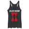 Women's Marvel Black Widow Hourglass Silhouette Racerback Tank Top