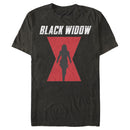 Men's Marvel Black Widow Hourglass Silhouette T-Shirt