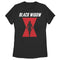 Women's Marvel Black Widow Hourglass Silhouette T-Shirt