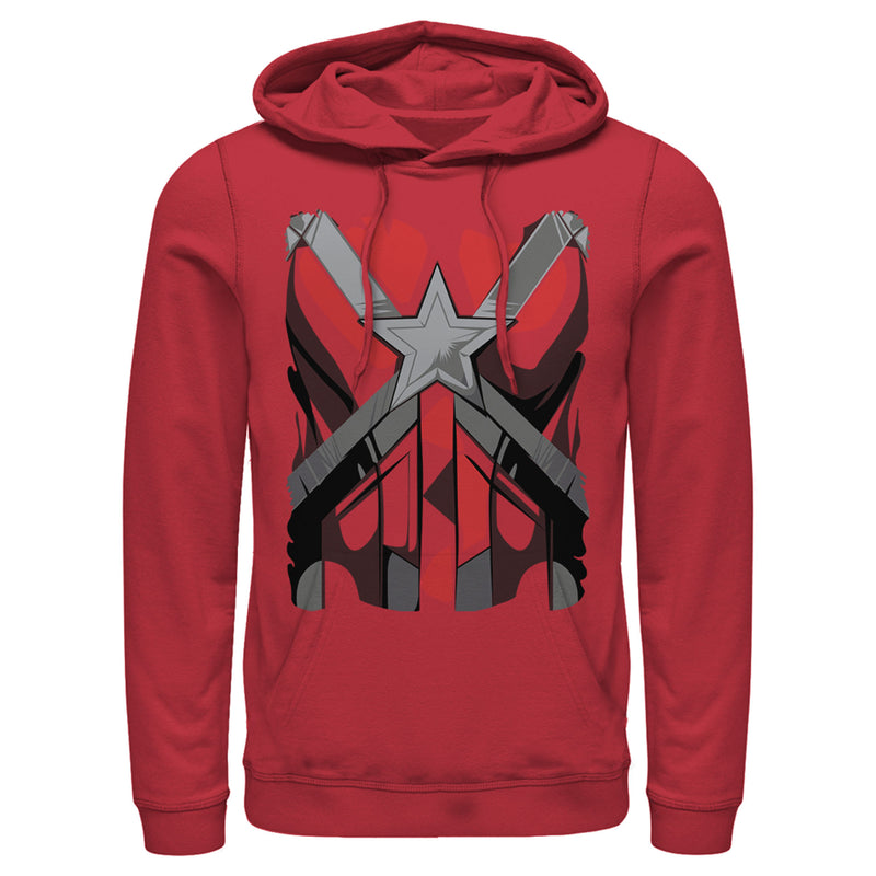 Men's Marvel Black Widow Guardian Costume Pull Over Hoodie