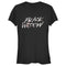 Junior's Marvel Black Widow Chalk Logo T-Shirt