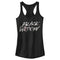 Junior's Marvel Black Widow Chalk Logo Racerback Tank Top