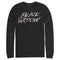 Men's Marvel Black Widow Chalk Logo Long Sleeve Shirt