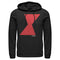 Men's Marvel Black Widow Bold Hourglass Pull Over Hoodie